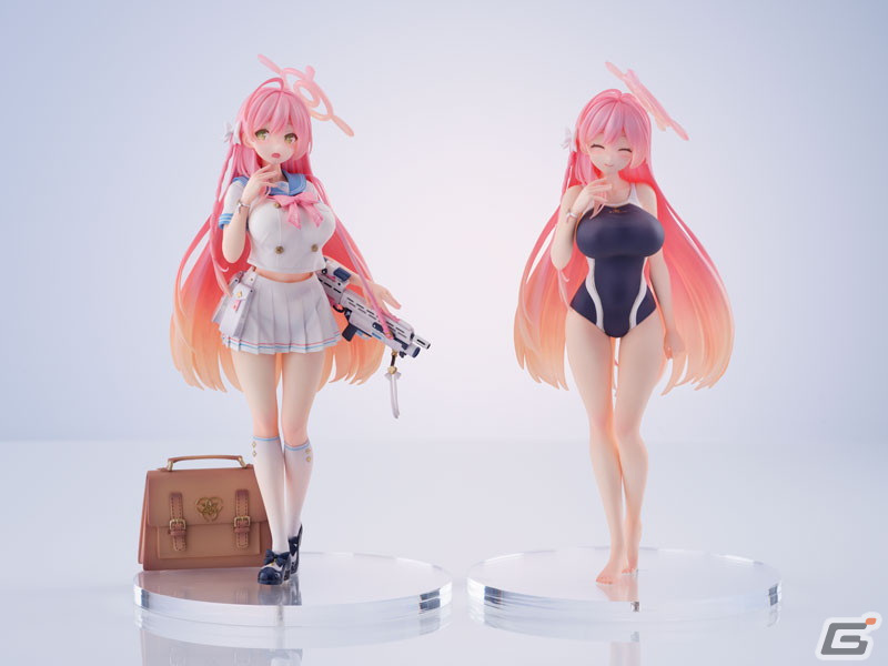 「ブルアカ」よりハナコの1/7スケールフィギュアが登場！DX Ver.では制服姿と水着姿を並べて展示可能の画像