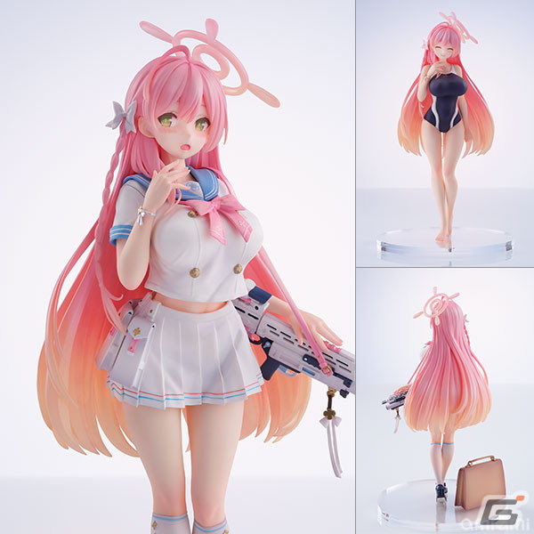 「ブルアカ」よりハナコの1/7スケールフィギュアが登場!DX Ver.では制服姿と水着姿を並べて展示可能の画像