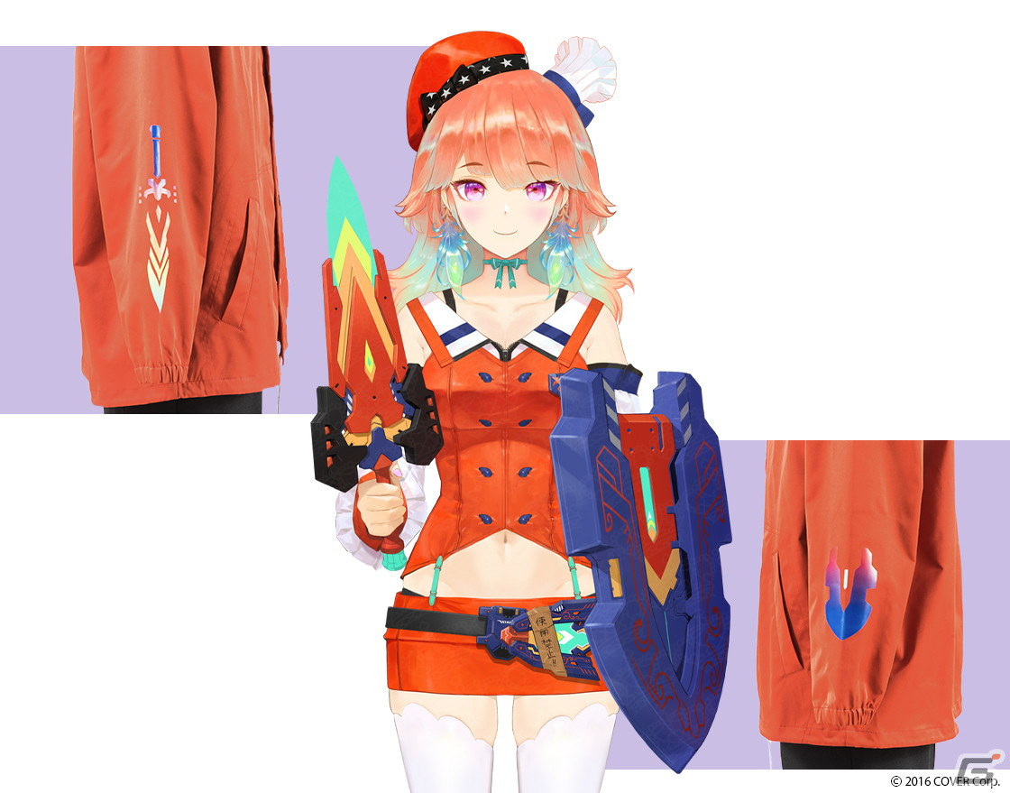 「ホロライブEnglish -Myth-」不死鳥の小鳥遊キアラさんをイメージした腕時計、アウター、バックパックなどが登場!の画像