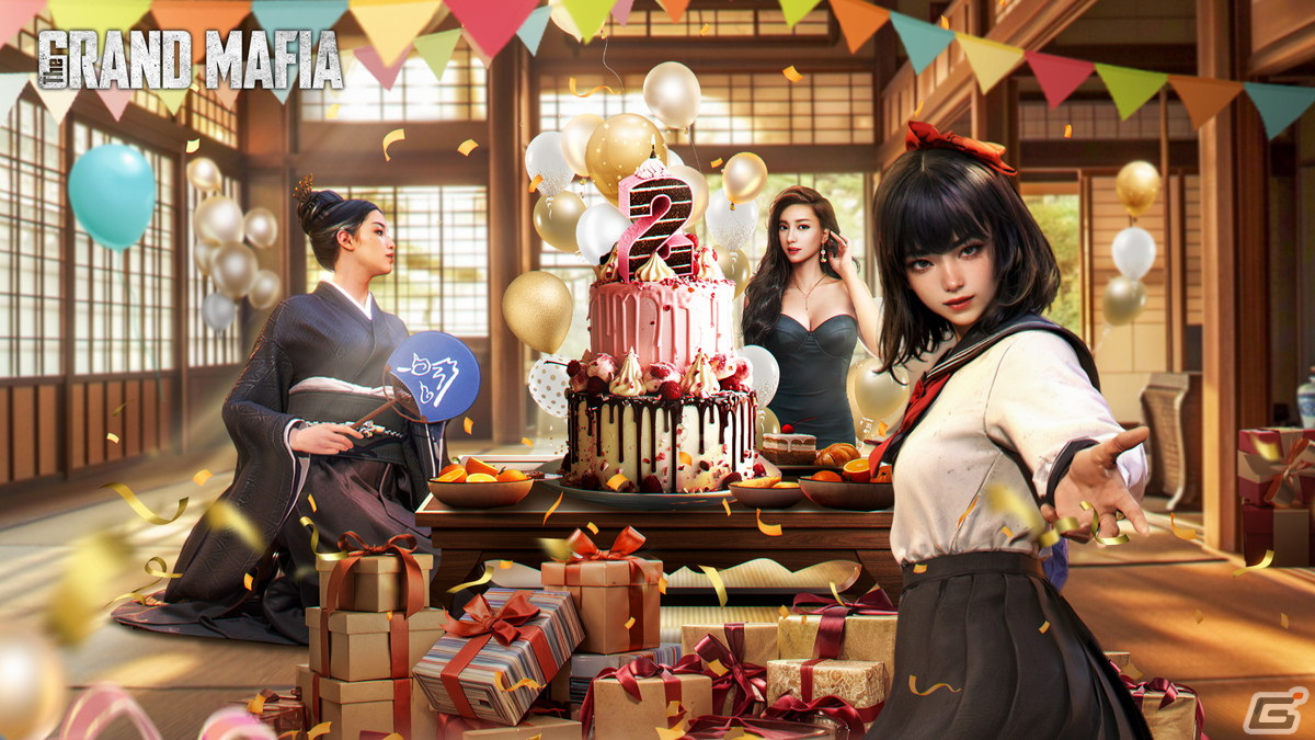 「ザ・グランドマフィア」日本サーバー開設2周年を記念したイベントが開催中！オーガの新衣装「マッドナイト」が登場の画像