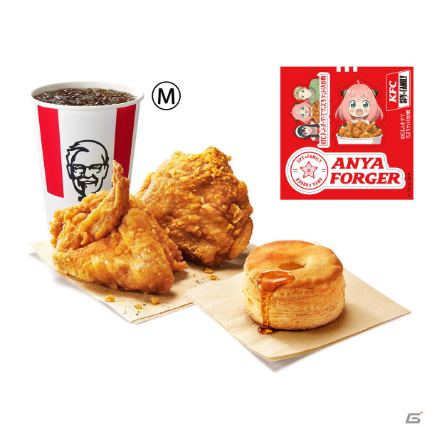 「KFCネットオーダー」限定の「SPY×FAMILY」スペシャルメニューが登場!オリジナル描き下ろしイラスト入りステッカーをゲットしようの画像