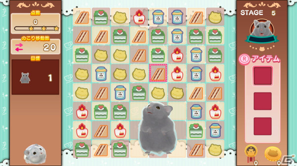 “おかし”なハムスターとパズルで遊ぶ育成パズルゲーム「はむぱふぇ ハムスターのスイーツパズル」が7月25日にSwitchで発売決定！の画像3