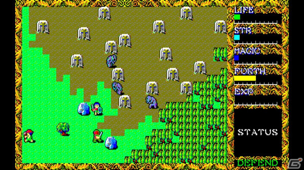 アクションRPG「EGGコンソール ハイドライドII PC-8801」が配信！魔法の追加や6倍ものマップなど大きく進化を遂げたシリーズ第2弾作品の画像
