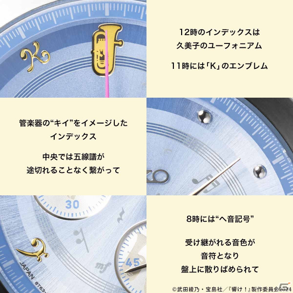 アニメ「響け！ユーフォニアム3」とセイコーのコラボウオッチが登場！北宇治高校の制服をイメージした2モデルがラインナップの画像5