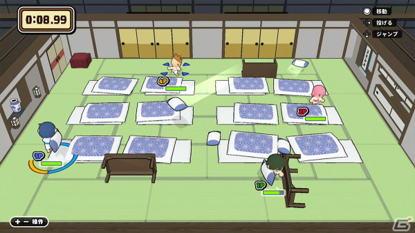 修学旅行がテーマのパーティゲーム「ボクらの修学旅行大作戦」が4月25日に配信！まくら投げや人力車レースなど10種のミニゲームを楽しもうの画像2