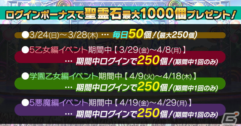 「ごまおつ」で9周年記念イベント第3弾「Gothi9 FES in Gilverado 悪魔編」が開催！ジギタリス、リリー、ルチカ、カルミア、ダチュラが登場の画像