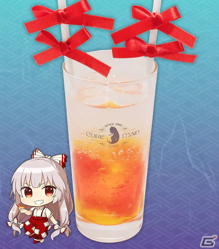 東方Project×キュアメイドカフェ「東方永夜抄20thカフェ」が4月26日より実施！妹紅や永琳、輝夜をイメージしたメニューやグッズが登場の画像