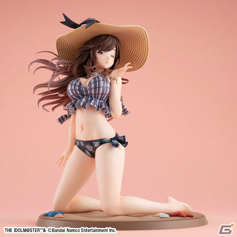 d*。様 シャニマス　月岡恋鐘 ビ～バップ海岸Ver. シャイニーカラーズ　 L 大胆ボディに可愛いチェック柄の水着が惹かれる…！『シャニマス