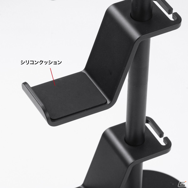 ゲームパッド3台とヘッドホンを縦に収納できるクランプ固定のスタンド「JY-STN2シリーズ」が発売！の画像10