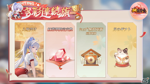 「放置少女」でゴールデンウィークイベント「青春体育祭」が開催！10時間高速戦闘券や絆の水引がもらえるログインボーナスなどを実施の画像2