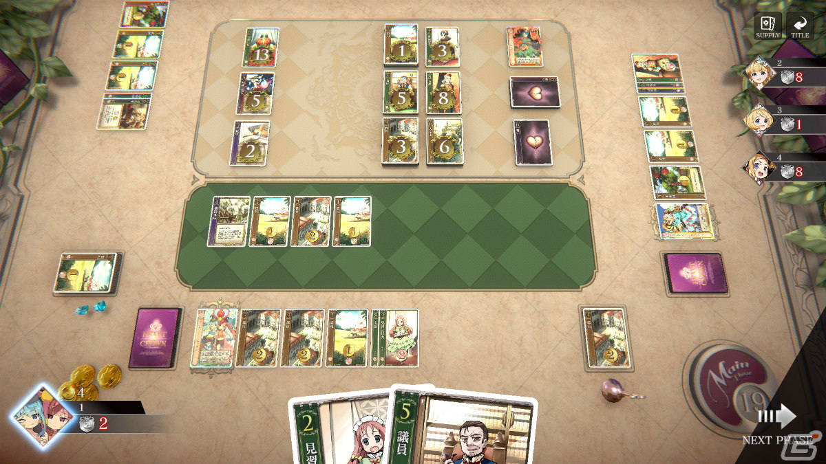 「HEART of CROWN Online」のアーリーアクセスがSteamで開始！ボードゲーム「ハートオブクラウン」のデジタル版となるデッキ成長型カードゲームの画像4