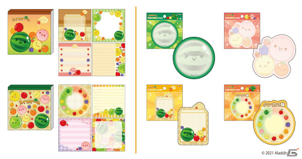 「スイカゲーム」文具雑貨シリーズが4月下旬に発売！かわいいフルーツやゲーム画面をモチーフにした全11種のアイテムがラインアップの画像2
