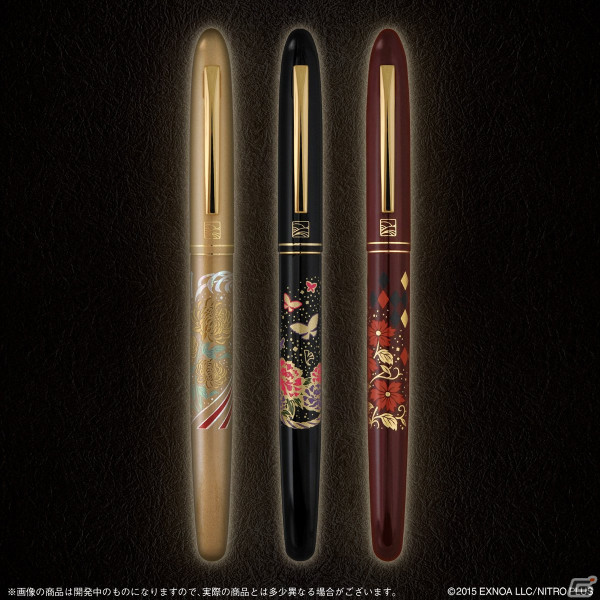 「刀剣乱舞ONLINE」加州清光、歌仙兼定、一文字則宗をイメージした華やかな「手紙ぺん」が登場!の画像
