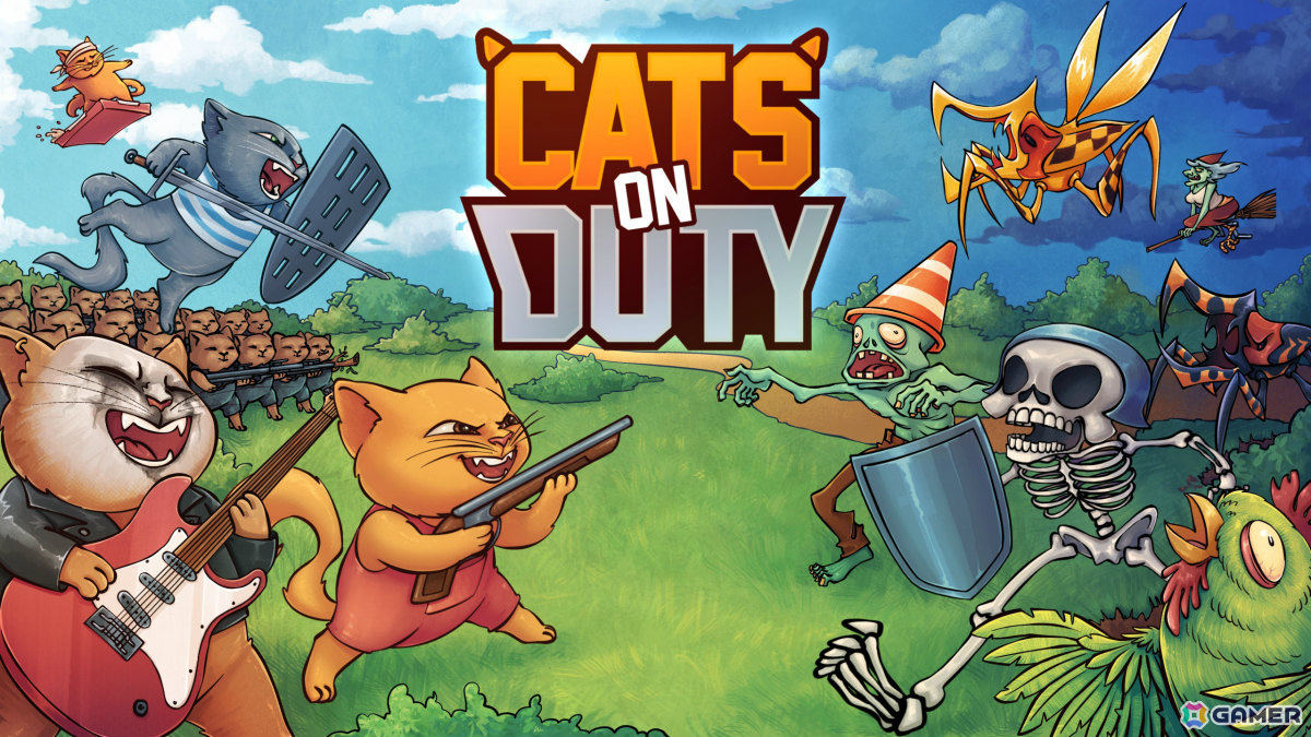 「Cats on Duty」の日本語版が2024年内に発売!マッチ3とタワーディフェンス、2つのゲームフィールドを同時に管理するRTSの画像