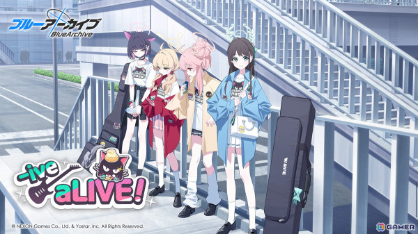 「ブルアカ」でイベント「-ive aLIVE!」が開催！カズサ（バンド）、ヨシミ（バンド）のピックアップもの画像1