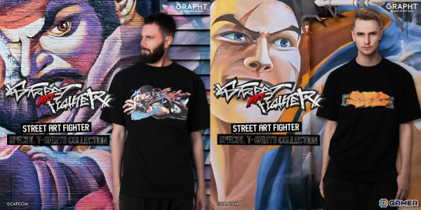 「スト6」をテーマとしたミューラルアート（壁画）がTシャツに！リュウや豪鬼、ルークがラインナップの画像2