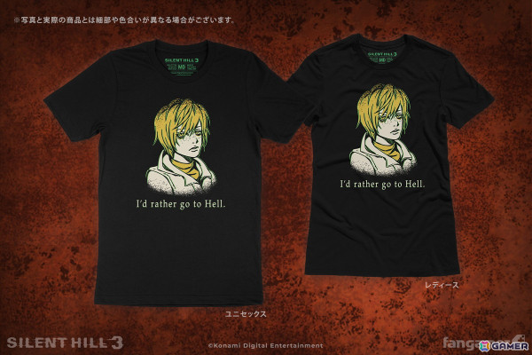 「SILENT HILL」シリーズの最新アパレルアイテム「Go to Hell Tシャツ」「If Looks Could Kill Tシャツ」が登場！の画像2