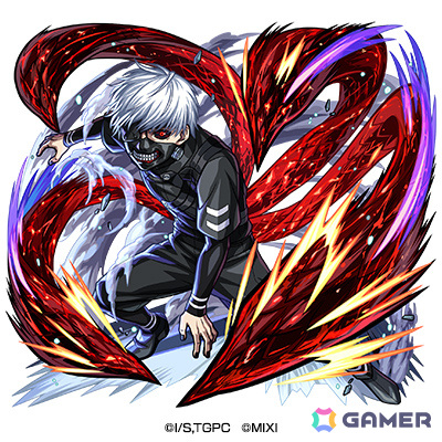 「モンスト」×TVアニメ「東京喰種トーキョーグール」の初コラボが5月1日より実施!金木研、霧嶋董香、鈴屋什造が期間限定ガチャに登場の画像