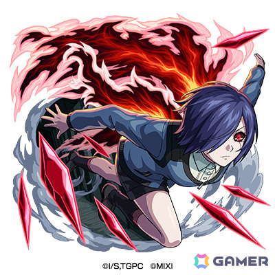 「モンスト」×TVアニメ「東京喰種トーキョーグール」の初コラボが5月1日より実施!金木研、霧嶋董香、鈴屋什造が期間限定ガチャに登場の画像