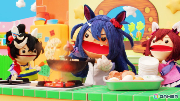 「ウマ娘 プリティーダービー」“GOCHI WEEK”を盛り上げる!かわいいウマ娘のパペットたちがクッキングに挑戦する新CMとMVが公開の画像