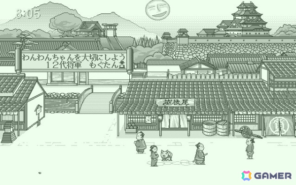 「時代劇 大江戸あっぷるそーす（PC-9801版）」がプロジェクトEGGでリリース！さまざまな場所をクリックして反応やミニゲームを楽しもうの画像