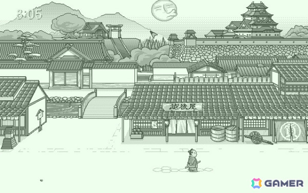 「時代劇 大江戸あっぷるそーす（PC-9801版）」がプロジェクトEGGでリリース！さまざまな場所をクリックして反応やミニゲームを楽しもうの画像