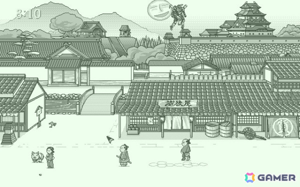 「時代劇 大江戸あっぷるそーす（PC-9801版）」がプロジェクトEGGでリリース！さまざまな場所をクリックして反応やミニゲームを楽しもうの画像
