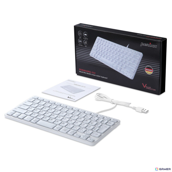 Perixx、バックライトなどを搭載した日本語配列のMac用キーボード「Periboard-332」を発売の画像