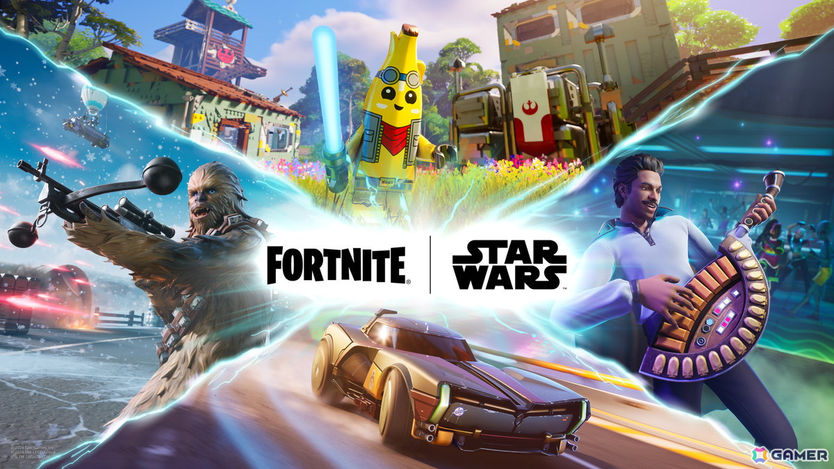 「フォートナイト バトルロイヤル」や「レゴ フォートナイト」など4タイトルに「スターウォーズ」のコンテンツが登場！5月3日より配信開始の画像