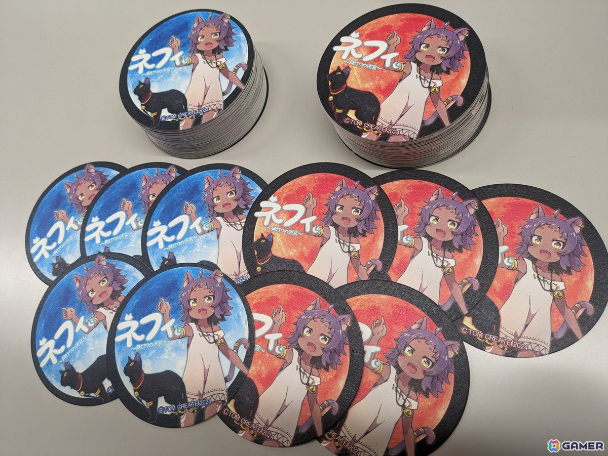 「ネフィ~月灯りの迷宮~」東京ゲームダンジョン5の会場でネフィのコースターが配布決定!の画像