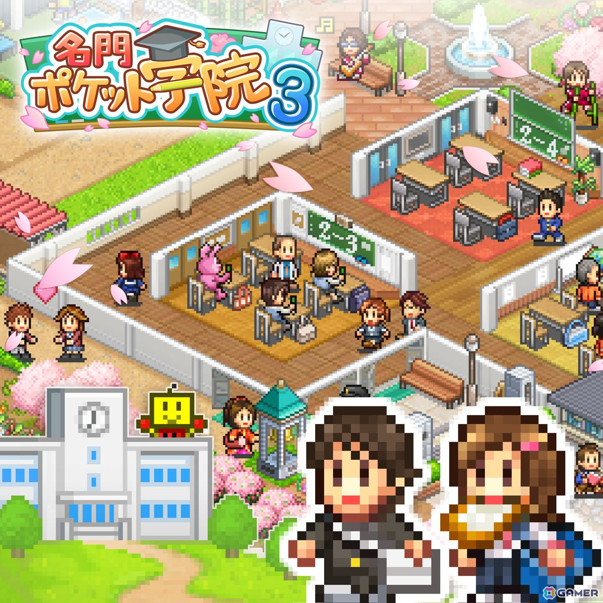 理想の学び舎を作り名門校や強豪校を目指す学校運営シミュレーションゲーム「名門ポケット学院3」PS4ダウンロード版が発売！の画像2