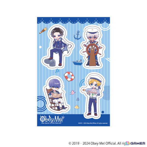 「Obey Me!」POP-UPコーナーが6月1日より開催！レトロファッションとマリンセーラーを着こなすイケメン悪魔7兄弟のグッズが展開の画像10