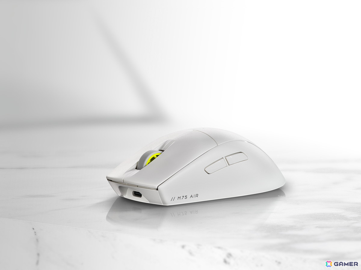 CORSAIRの超軽量ワイヤレスゲーミングマウス「M75 AIR WIRELESS」に新色ホワイトが登場!の画像