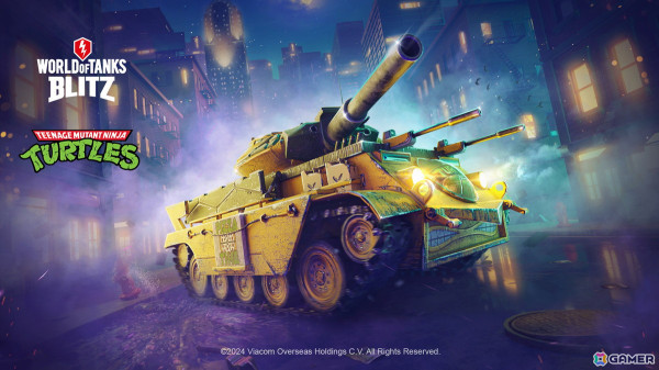 「World of Tanks Blitz」で「ティーンエイジ・ミュータント・ニンジャ・タートルズ」とのコラボが開催！の画像1