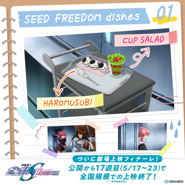 機動戦士ガンダムSEED FREEDOM」ラクスがキラに作った料理などの場面