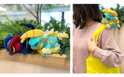 「モンスターハンターライズ：サンブレイク」よりナルガクルガとジンオウガが「ぬいぐるみ付きエコバッグ」になって登場！