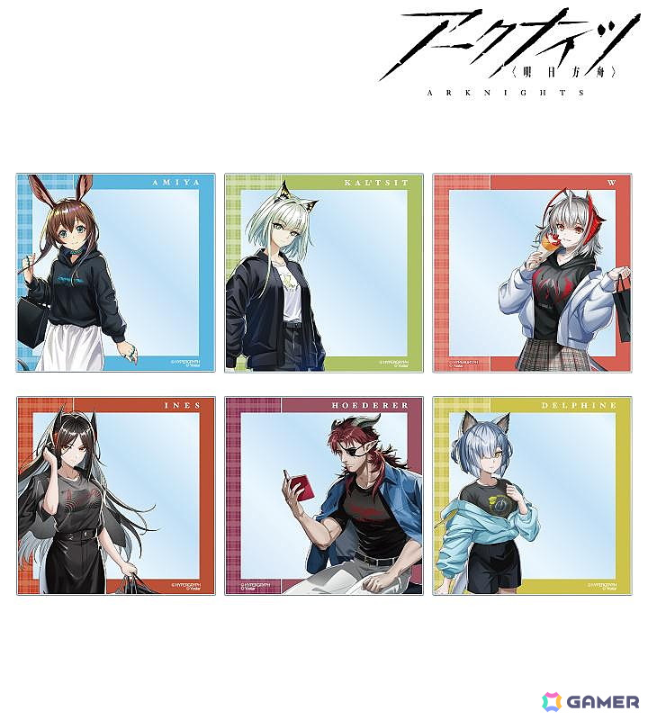 「アークナイツ」ショッピングver.の描き起こしイラストを用いたグッズがAMNIBUSで登場!の画像