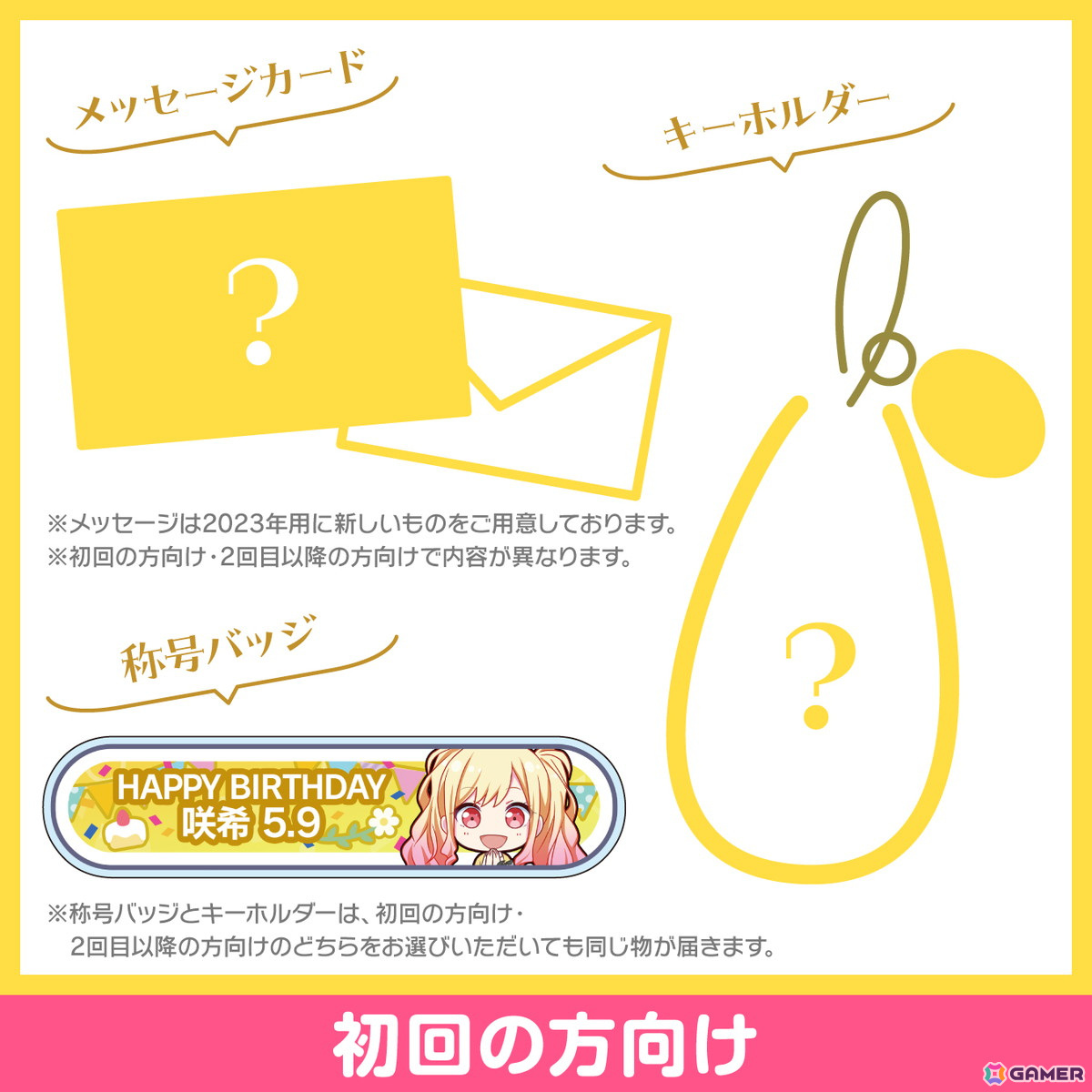 「プロセカ」咲希からお返しセットが届く「バースデーギフトシリーズ2023」の予約受付が開始！の画像2