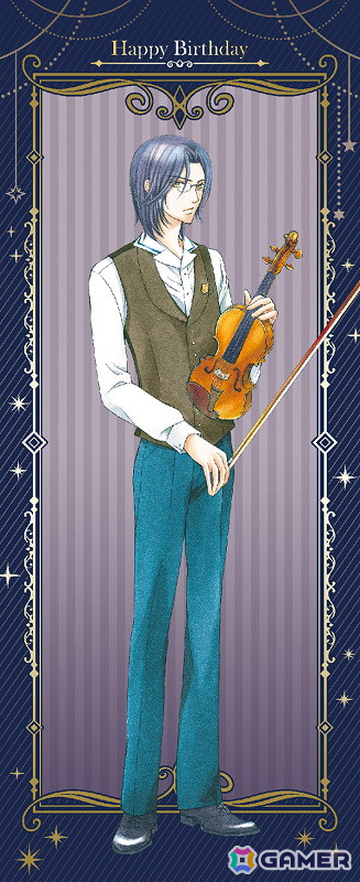 「金色のコルダ」シリーズから如月律の誕生祭が6月1日より渋谷にて開催!等身大バナー展示やBIGアクリルスタンドなど新商品の販売を実施の画像