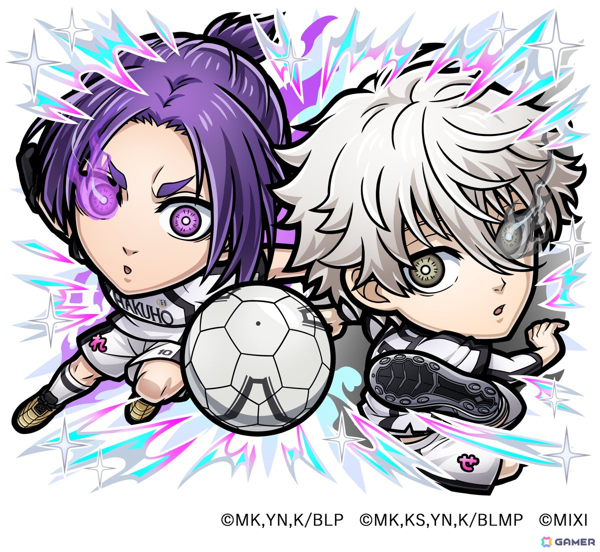 コトダマン ブルーロック 御影玲王 缶バッジ 30名限定 抽選 当選 コトダマン ブルーロック 剣城斬鉄 缶バッジ 30名限定 抽選 当選