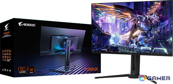 GIGABYTEよりDP2.1 UHBR20に対応した非圧縮4K/240Hzの31.5インチ有機ELゲーミングモニター「AORUS FO32U2P」など4製品が5月17日に発売！の画像4