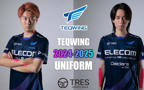 プロeスポーツチーム「TEQWING e-Sports」が2024～2025シーズンの新ユニフォームを公開！