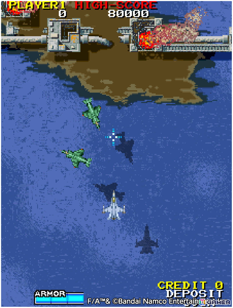 アーケードアーカイブス10周年記念タイトルとして「アーケードアーカイブス F/A」が5月15日に配信！の画像3