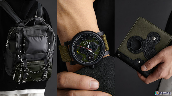 装甲騎兵ボトムズ」スコープドッグをイメージした腕時計、バッグ、財布