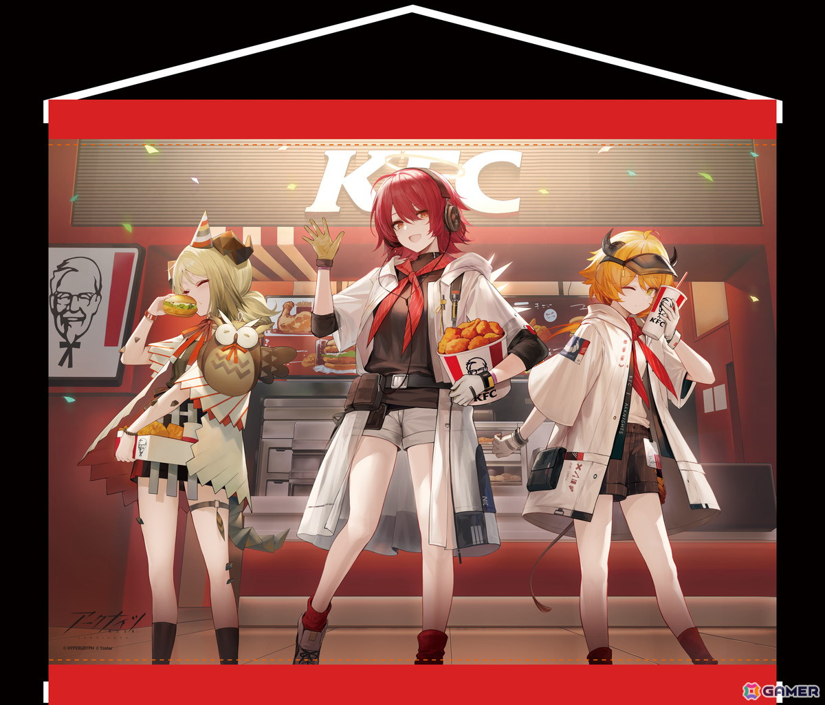 KFCネットオーダー限定で「アークナイツコラボセット」が5月16日より販売!グッズ販売やゲーム内イベントもの画像