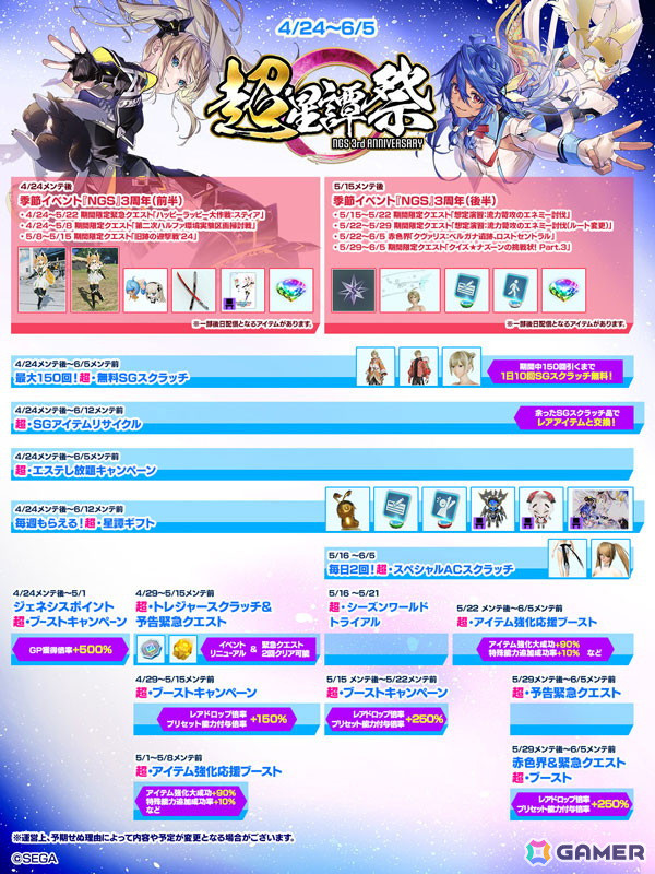 「PSO2 ニュージェネシス」で「超・星譚祭 第2弾」が開催！超・SGアイテムリサイクルに473「Voパフォーマンス8」などが追加の画像2
