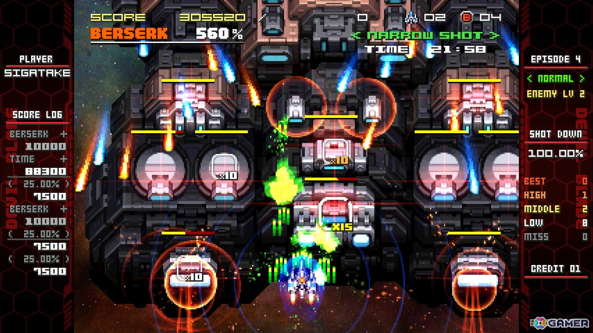 イラストレーター・シガタケ氏が手掛けるSTG「デビルブレイド リブート」がSteamにて5月24日にリリース決定！の画像