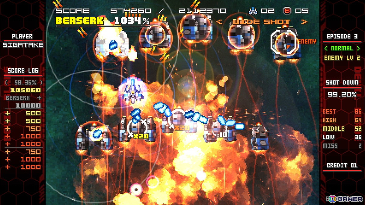 イラストレーター・シガタケ氏が手掛けるSTG「デビルブレイド リブート」がSteamにて5月24日にリリース決定！の画像