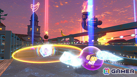 「スーパーモンキーボール バナナランブル」最大16人でオンライン対戦！バトルモード「ロボブレイカー」「ボムパニック」「ゴールハント」のステージを紹介の画像