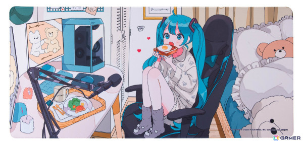 アスク×初音ミクのThermaltake製ゲーミングマウス＆マウスパッドが発表！maple氏によるキュートなイラストに注目の画像12